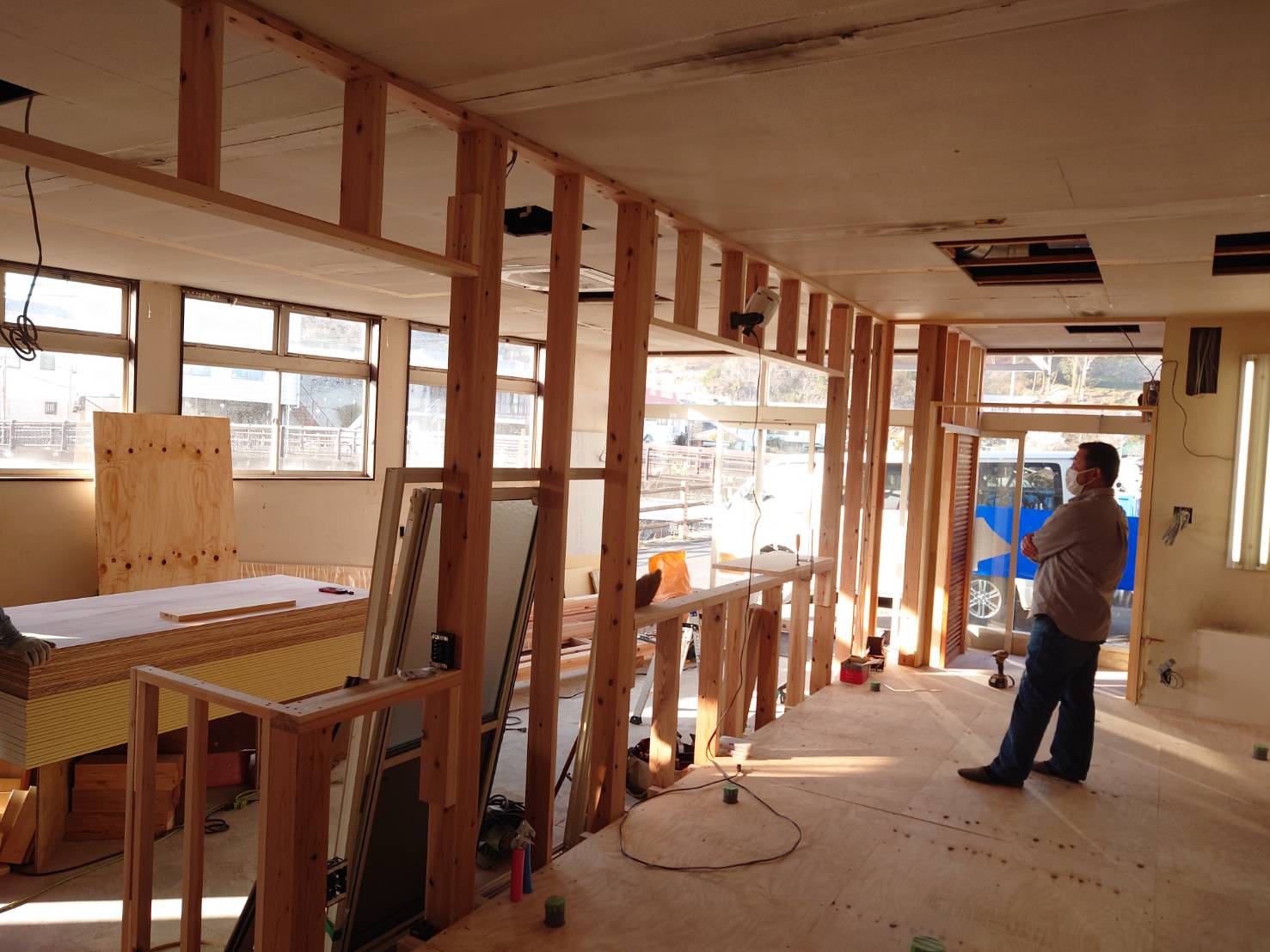 キッチンからの見え方確認